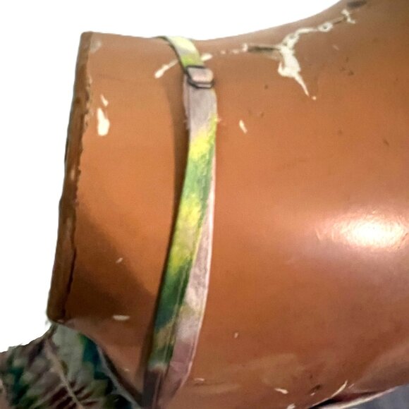 Free Press Dress Women XL Pastel Watercolor Accordion Pleat Fresh Spag Strap - Picture 5 of 8